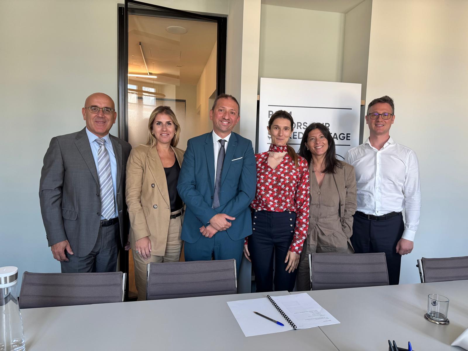 Nella foto. Da sinistra: Stefano Masetti di AGSM AIM, Paola Ferrucci di Mediobanca, Alessandro Russo di AGSM AIM, Diana Colangelo PGIM, Chiara Aquino Mediobanca e Francesco Ascoli di PGIM.